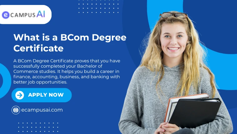 What is a BCom Degree Certificate